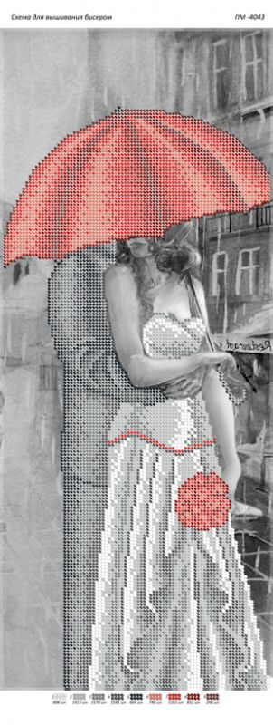 Панно для вишивки Пара під парасолькою