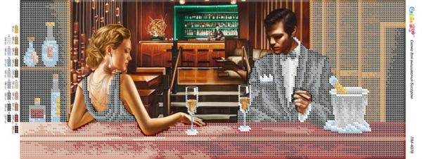 Панно для вишивки Знайомства у барі