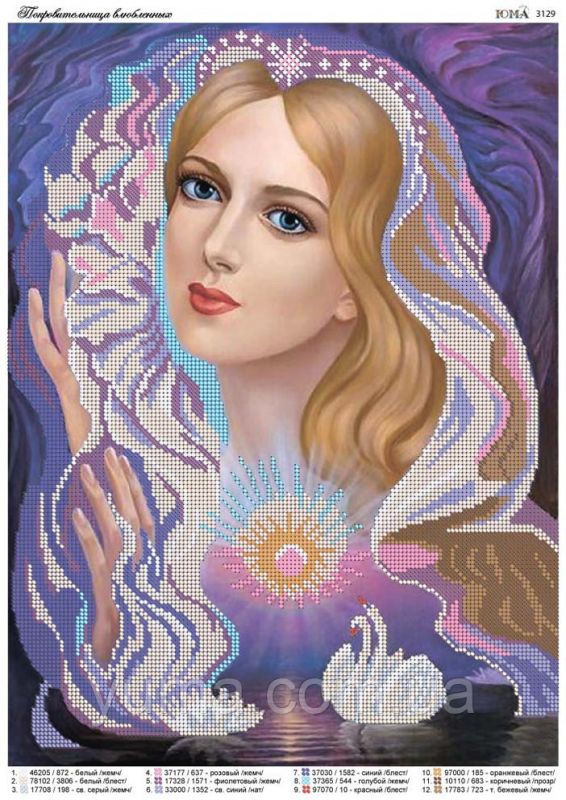 Схема для вишивки  Покровителька  закоханих Схема для вишивки  Покровителька  закоханих