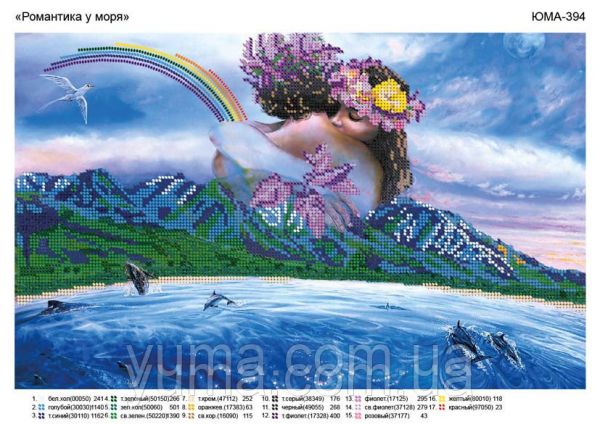 Схема для вишивки  Романтика біля Моря Схема для вишивки  Романтика біля Моря