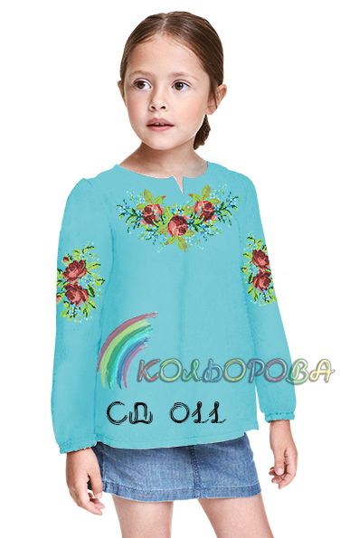 Сорочка дитяча для дівчинки №11 (заготовка не пошита)