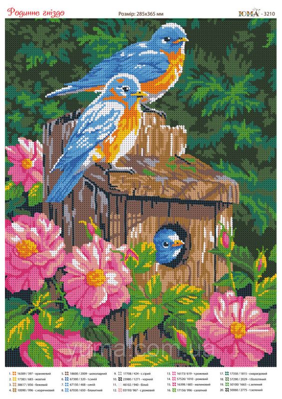 Схема для вишивки Сімейне гніздо Схема для вишивки Сімейне гніздо