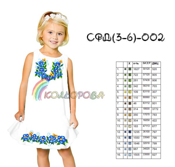 Сарафан дитячий 3-6р .№2 (заготовка не пошита)