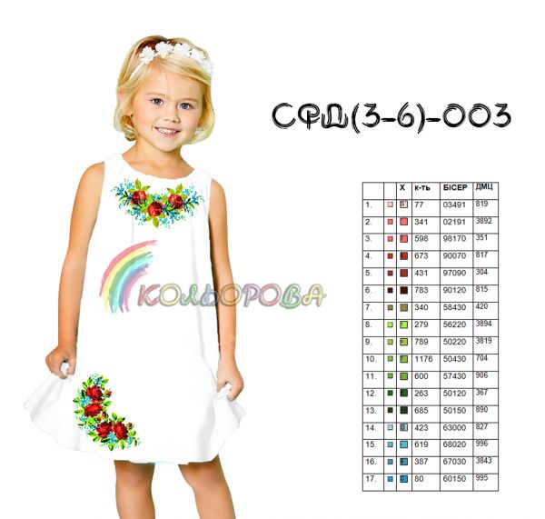 Сарафан дитячий 3-6р .№3 (заготовка не пошита)