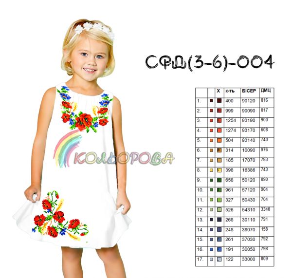 Сарафан дитячий 3-6р .№4 (заготовка не пошита)