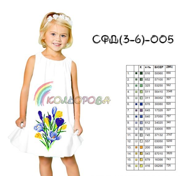 Сарафан дитячий 3-6р .№5 (заготовка не пошита)