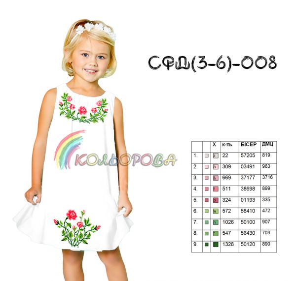 Сарафан дитячий 3-6р .№8 (заготовка не пошита)