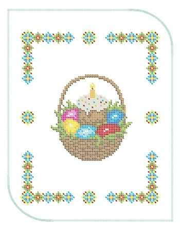 Серветка пасхальна маленька №11