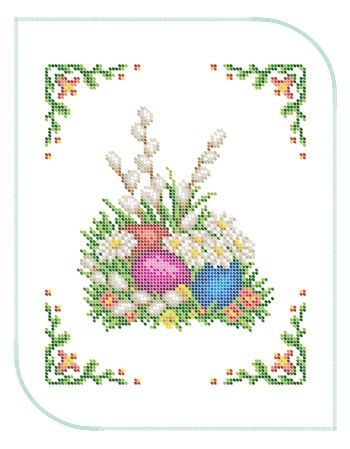 Серветка пасхальна маленька №17