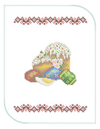 Серветка пасхальна маленька №18