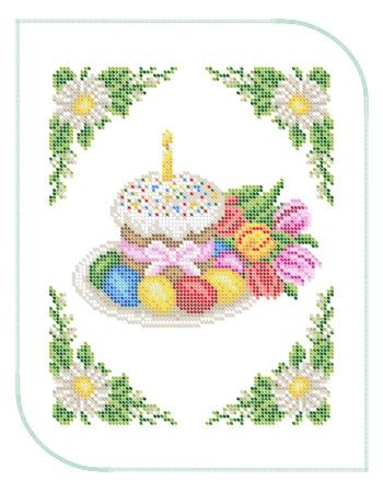 Серветка пасхальна маленька №20