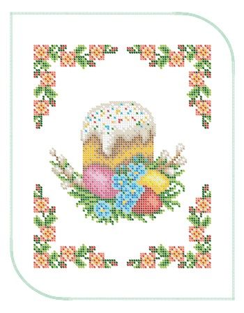 Серветка пасхальна маленька №21