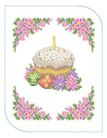 Серветка пасхальна маленька №22