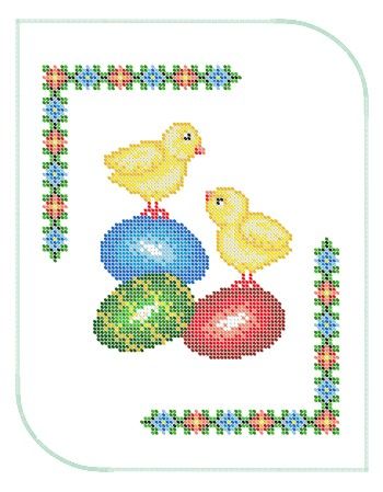 Серветка пасхальна маленька №3