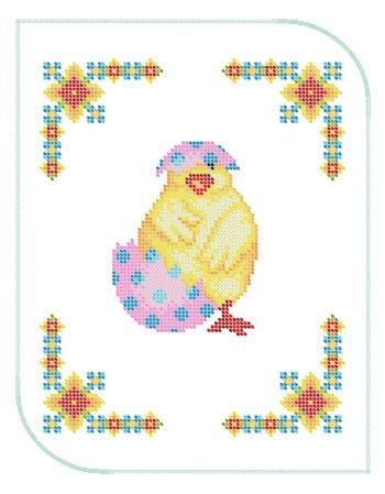 Серветка пасхальна маленька №8