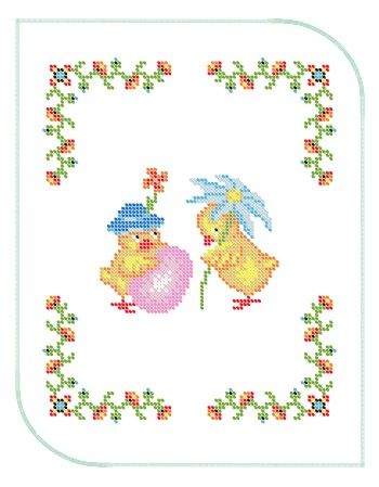 Серветка пасхальна маленька №9