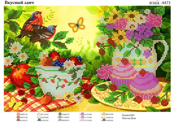 Схема для вишивки Ранковий ланч Схема для вишивки Ранковий ланч