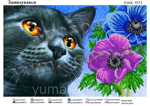 Схема для вишивки Замилувався Схема для вишивки Замилувався